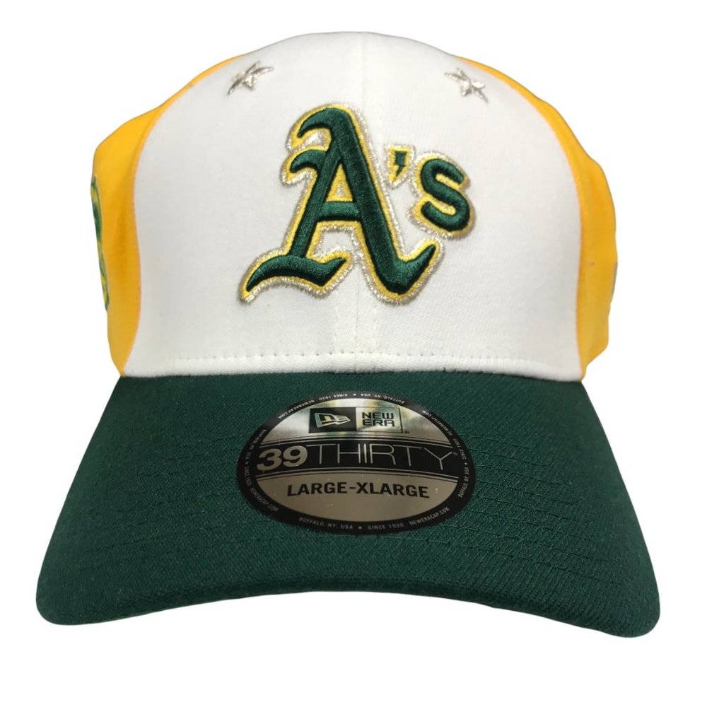 ⚾️💛💚MLB Flex Fit New Era 39Thirty Oakland A’s Athletics Hat All Star Game 2018